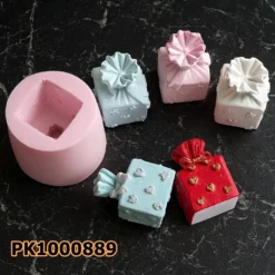 PK1000889 - Silikon Kalıp Mum Kalıbı - Hediye Paketi