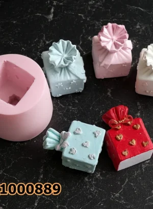 PK1000889 - Silikon Kalıp Mum Kalıbı - Hediye Paketi