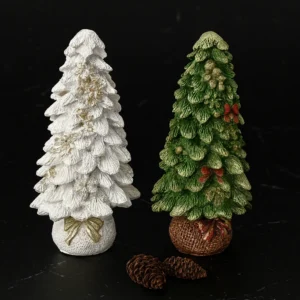 PK1002013 - Silikon Kalıp Mum Kalıbı - Küçük Çam Ağacı