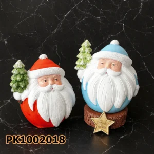 PK1002018 - Silikon Kalıp Mum Kalıbı - Tombul Noel Baba