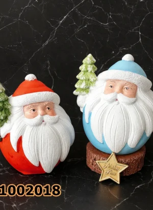 PK1002018 - Silikon Kalıp Mum Kalıbı - Tombul Noel Baba