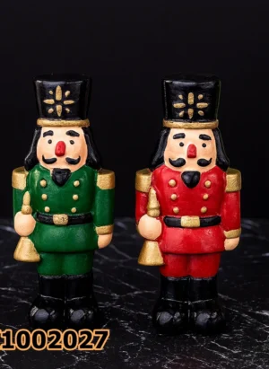 PK1002027 - Silikon Kalıp Mum Kalıbı - Trompetli Kurşun Asker