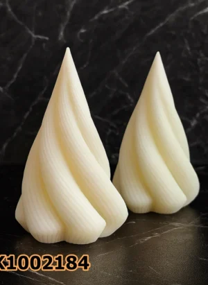 PK1002184 - Silikon Kalıp Mum Kalıbı - Burgu Mum