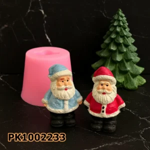PK1002233 - Silikon Kalıp Mum Kalıbı - Mini Noel Baba