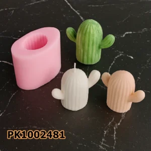 PK1002481 - Silikon Kalıp Mum Kalıbı - Kaktüs