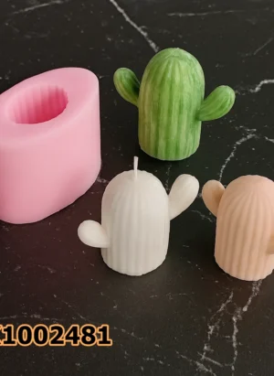 PK1002481 - Silikon Kalıp Mum Kalıbı - Kaktüs