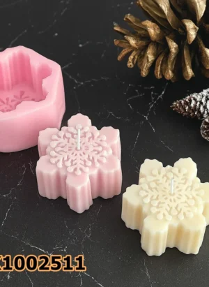 PK1002511 - Silikon Kalıp Mum Kalıbı - Yuvarlak Desen Kartanesi