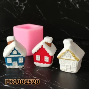 PK1002520 - Silikon Kalıp Mum Kalıbı - Küçük Ev