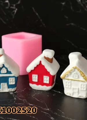 PK1002520 - Silikon Kalıp Mum Kalıbı - Küçük Ev