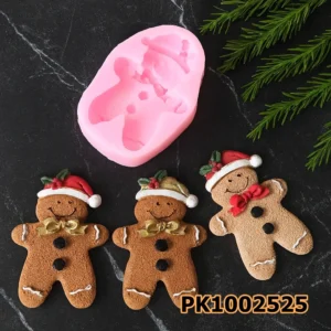 PK1002525- Silikon Kalıp Mum Kalıbı - Kurabiye Adam