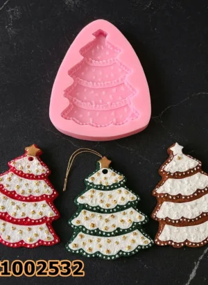 PK1002532 - Silikon Kalıp Mum Kalıbı - Çam Ağacı