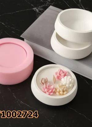 PY1002724 - Silikon Kalıp Mum Kalıbı – Küçük Boy Yuvarlak Çanak