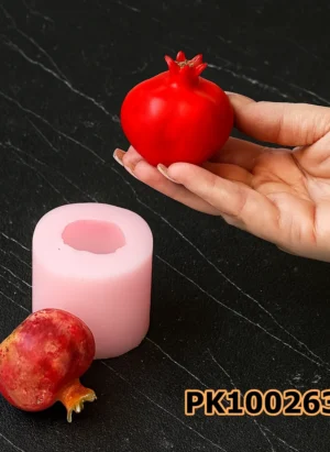 PK1002732 - Silikon Kalıp Mum Kalıbı - Nar Orta Boy