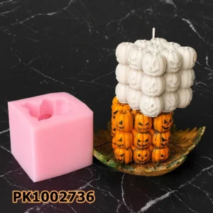 PK1002736 - Silikon Kalıp Mum Kalıbı - Bubble Kabak Halloween