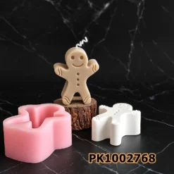 PK1002768 - Silikon Kalıp Mum Kalıbı - Bisküvi Adam