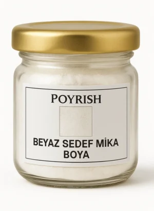Beyaz sedef mika boya