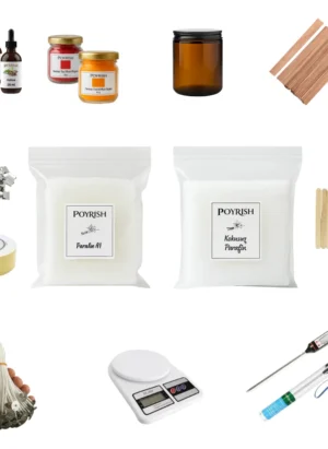 parafin mum yapım seti