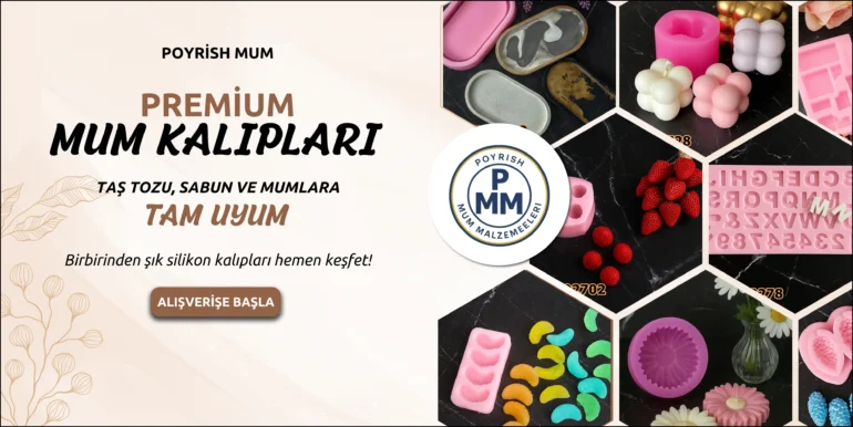 mumlar için silikon kalıp
