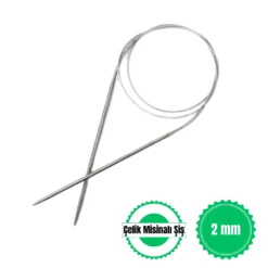 100 cm çelik misinalı şiş 2 mm