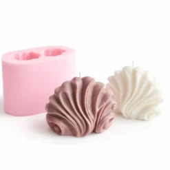 PY10002458 - Silikon Kalıp Mum Kalıbı - Dalga Desen Mum