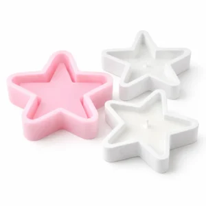 PY10002847 - Silikon Kalıp Mum Kalıbı - Yıldız Mumluk
