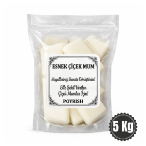 Esnek Çiçek Mum Hammaddesi 5 Kg. | Elle Şekillendirilebilen Mum