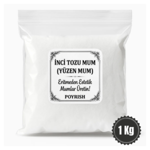 İnci Tozu Mum (Beyaz) 1 Kg - Toz Mum