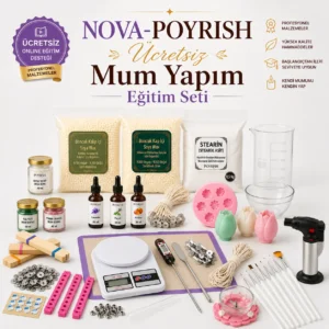 nova poyrish ücretsiz mum yapım eğitim seti