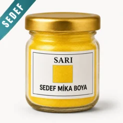 sarı sedef mika boya