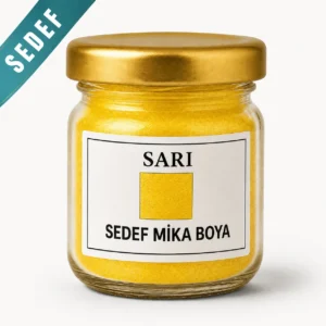 sarı sedef mika boya