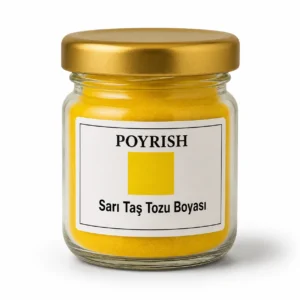Sarı Taş Tozu ve Epoksi Boyası 25 Gr.