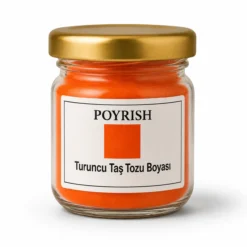 turuncu taş tozu boyası