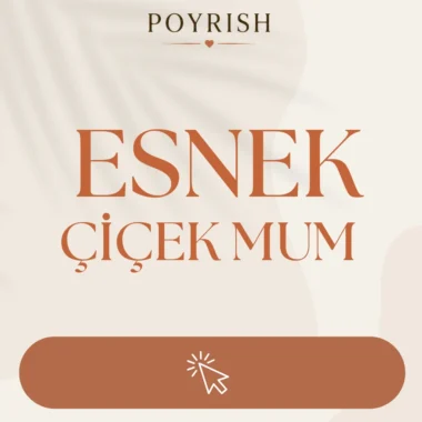 Esnek Çiçek Mum
